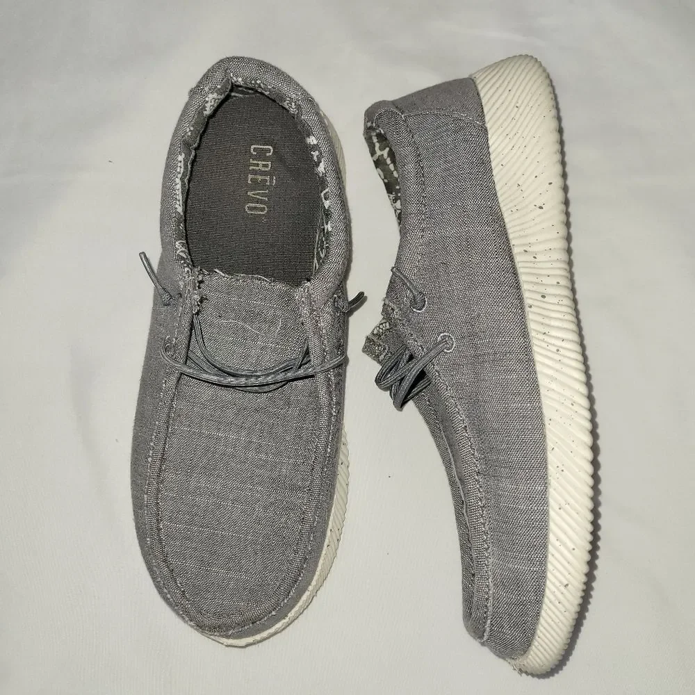 Crevo Size 4 Gray Casual Shoes